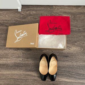 Christian Louboutin Black 100 Particule Pumps/Heels